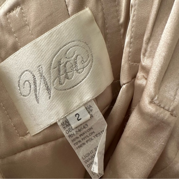 Wtoo Sisi Gown/11525 in Ivory Parisian Lace with Topaz Charmeuse Lining size 2 - Picture 13 of 15